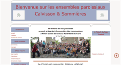 Desktop Screenshot of catholique-calvisson-sommieres.org