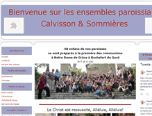 Tablet Screenshot of catholique-calvisson-sommieres.org